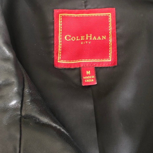 VINTAGE✨COLE HAAN CITY COLLECTION FINE LEATHER JACKET ✨ Size M - Picture 2 of 8